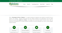 Desktop Screenshot of opinionsinc.com